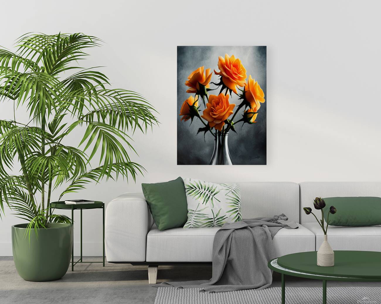 Orange Flowers  Reproduction