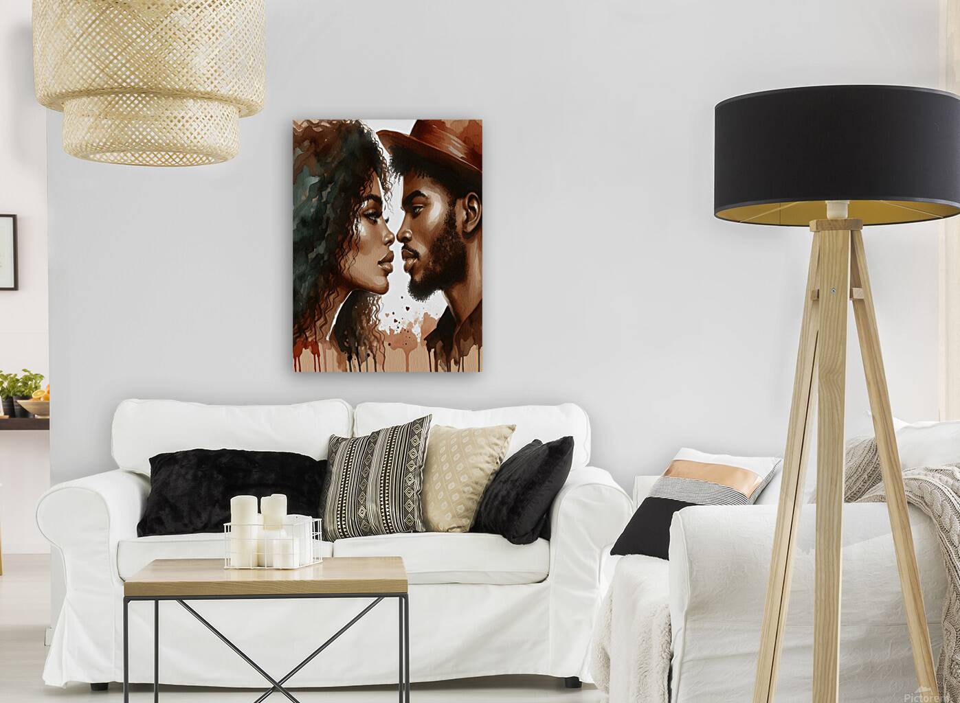 In Your Eyes Water Colors Reproduction