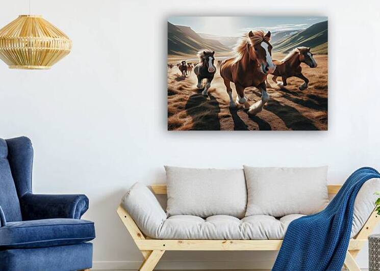 landscape horses by Urban Interior Art