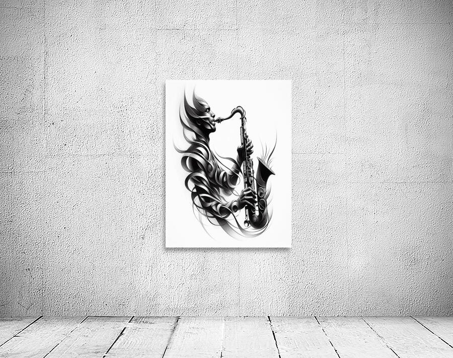 Abstract Saxsaphone Player Wall Preview