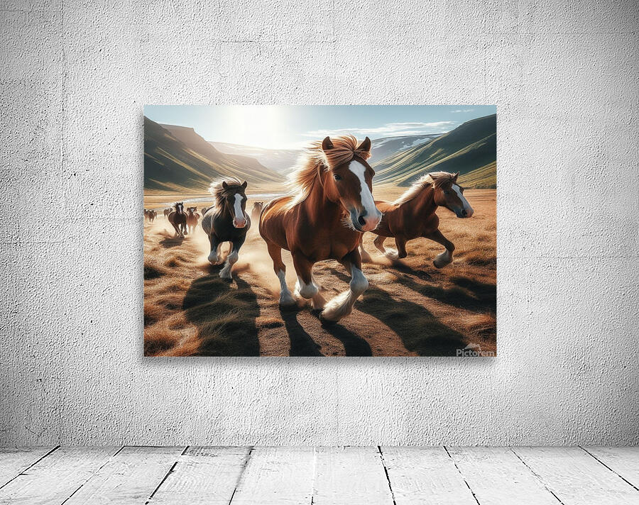 landscape horses Wall Preview