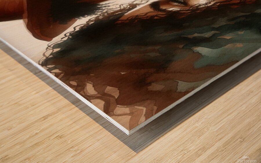 In Your Eyes Water Colors Wood print