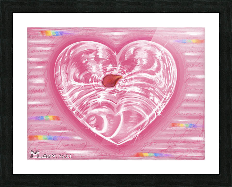 Loving heart愛してるこころ Picture Frame print
