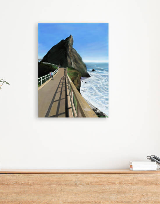 US highway no.1 -3-way to Bonita lighthouse  by MV IPad drawings 