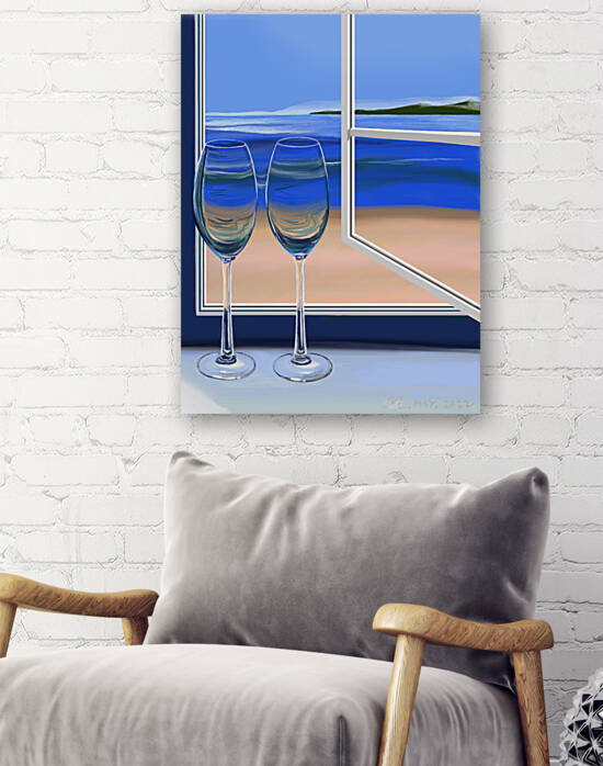 US highway no.1-5 Monterey Bay by MV IPad drawings 