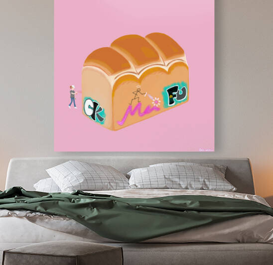 Another desire to dessert—toast2—pink by MV IPad drawings 