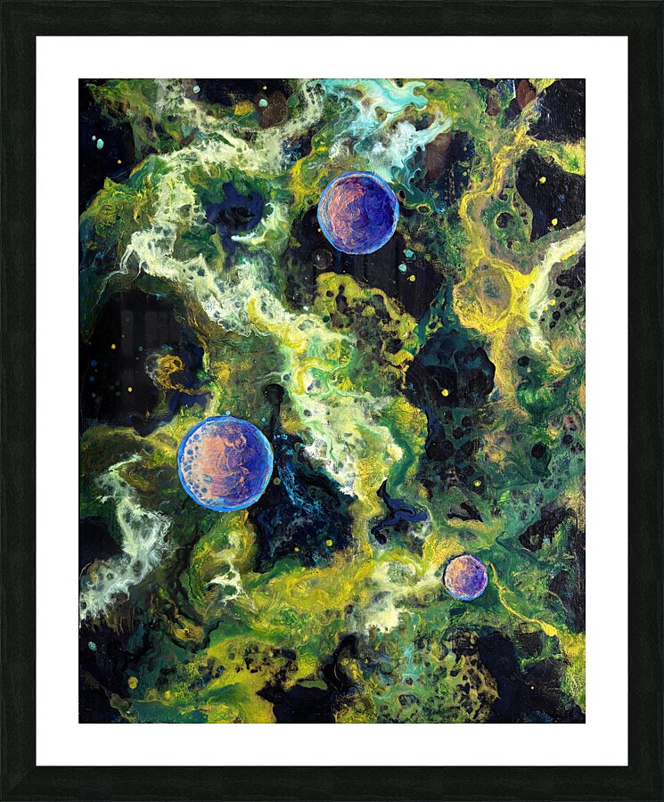 Dark Matter Clouds Picture Frame print