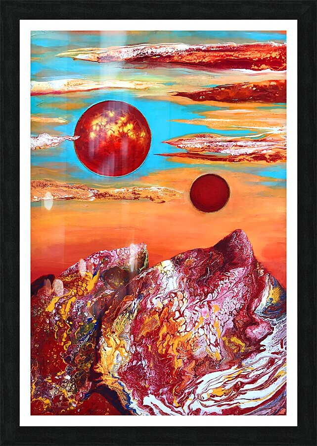 World 21 Picture Frame print