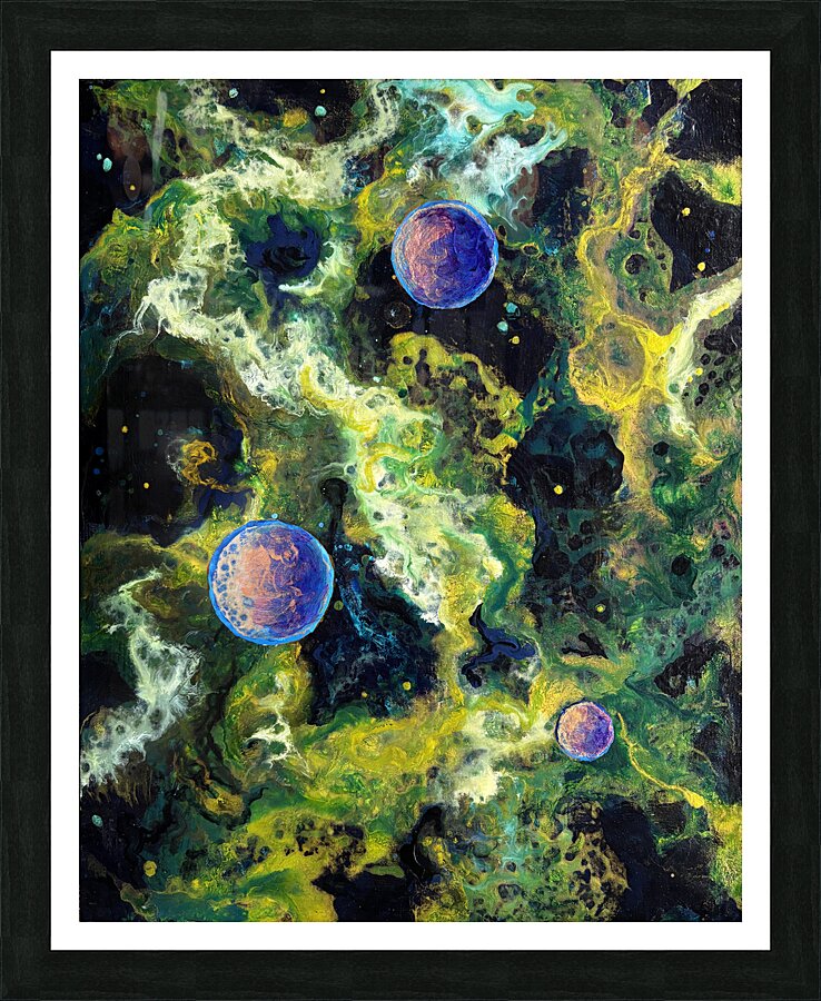 Dark Matter Clouds Picture Frame print