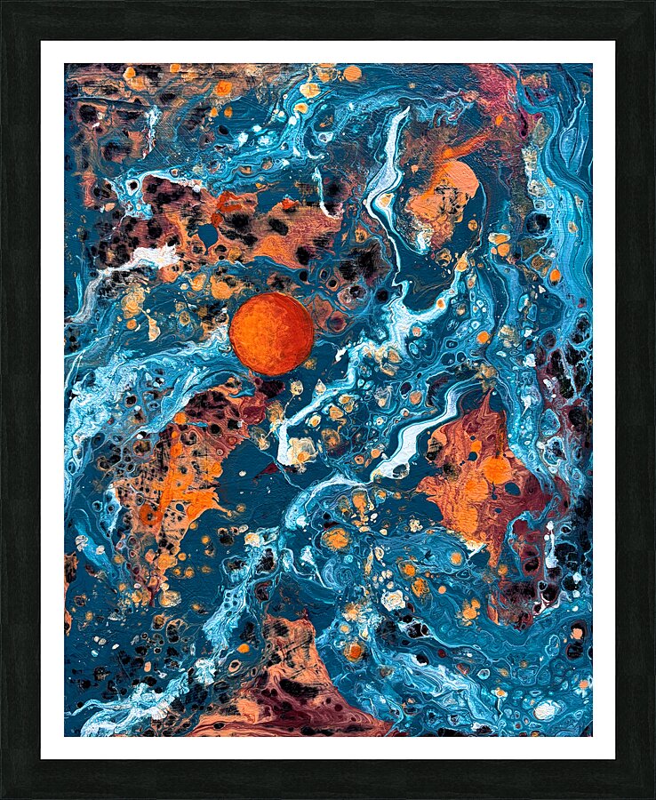 Blue Dark Matter Picture Frame print