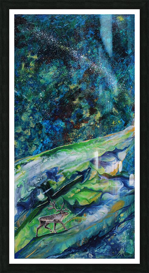 Caribou Universe Picture Frame print