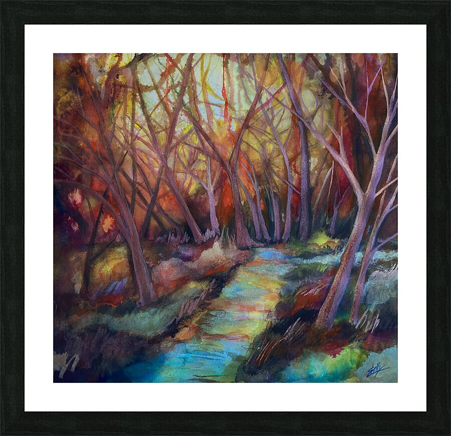 Shimmering Forest Picture Frame print