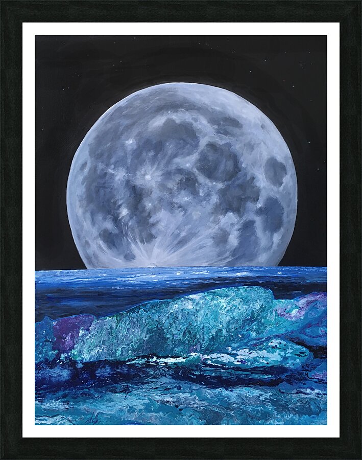 Moon Over Roatan Impression et Cadre photo