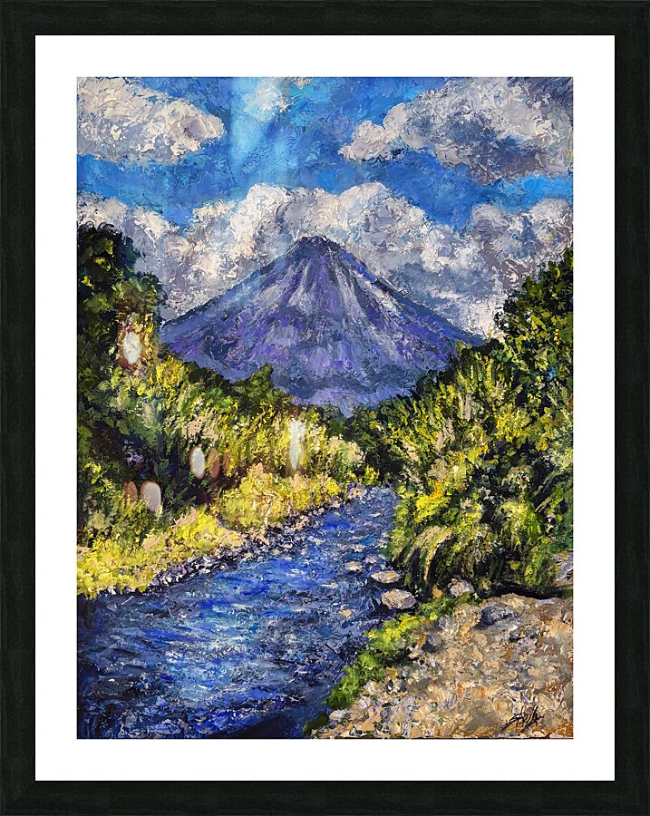 Arenal From The Road Picture Frame print