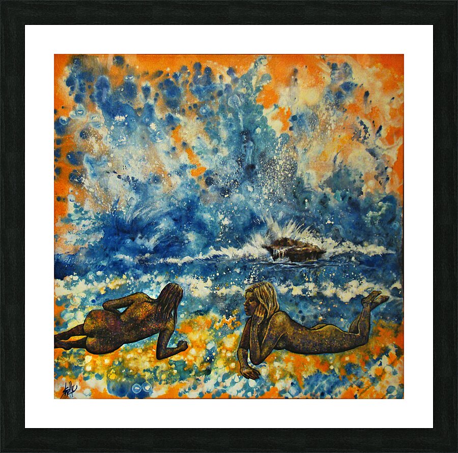 Pumpkin Beach Picture Frame print