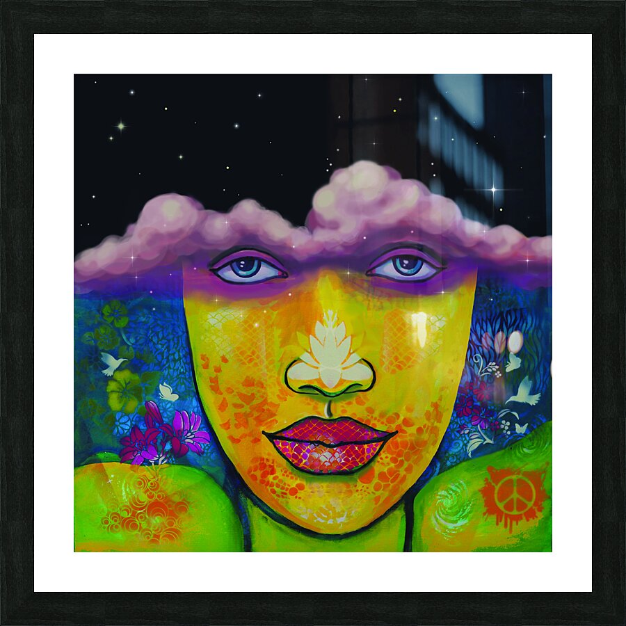 OptimismThroughPeace.FINAL2 Picture Frame print