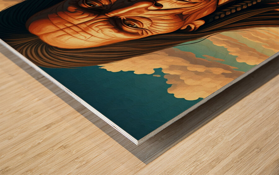 naǂmuq¢in becomes the Rocky Mountains Wood print