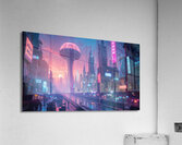 Metropole Neo-Nocturne : Hommage a Syd Mead Acrylic Print
