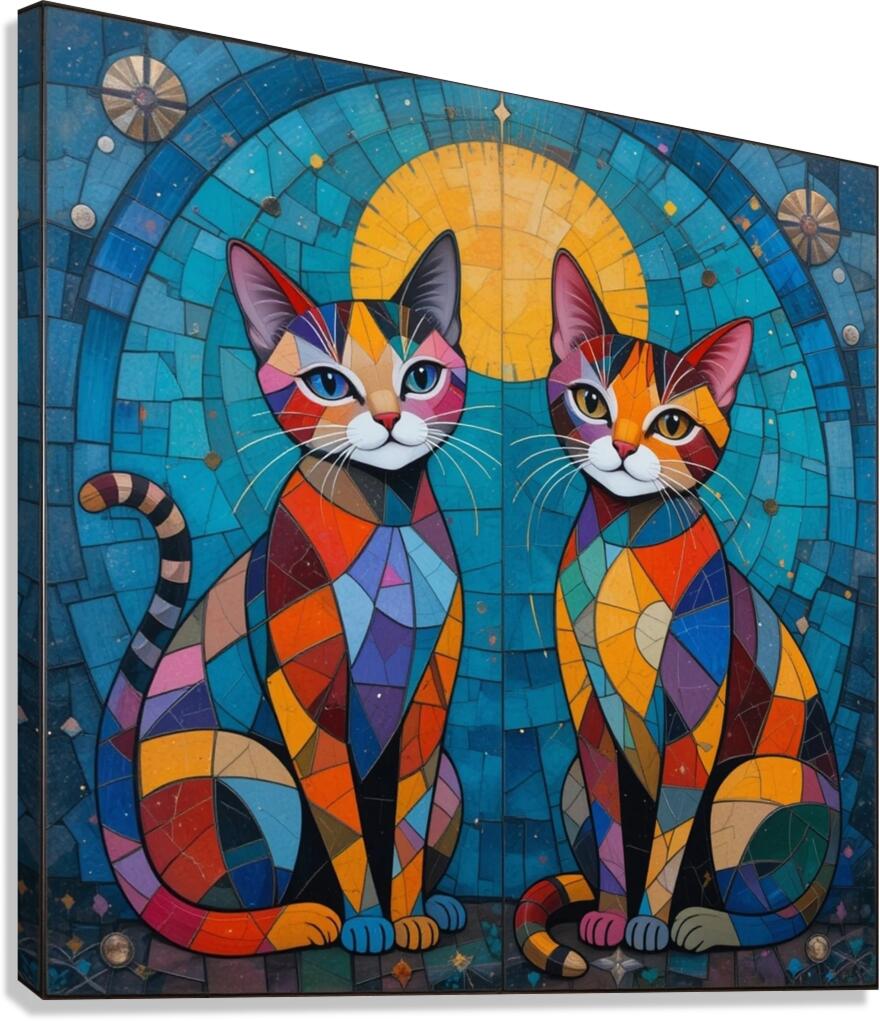 Felin Mosaique Canvas Print