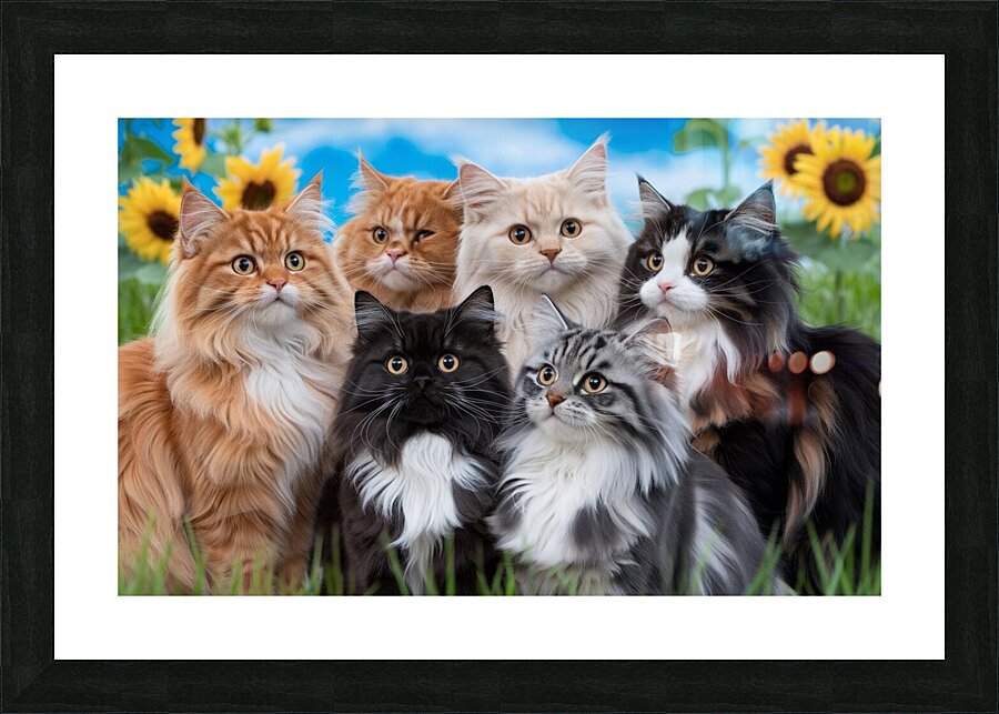 The Cat Symphony Picture Frame print