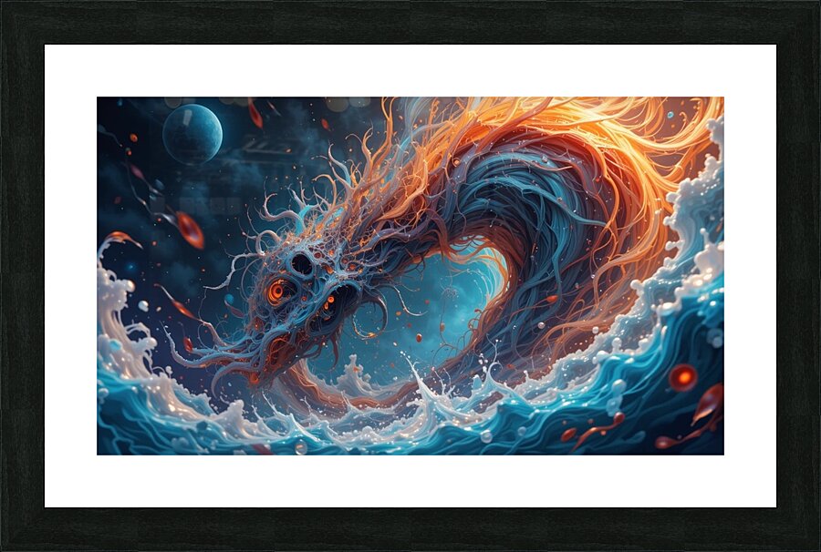 Vortex Cosmique : La Danse des Elements Picture Frame print