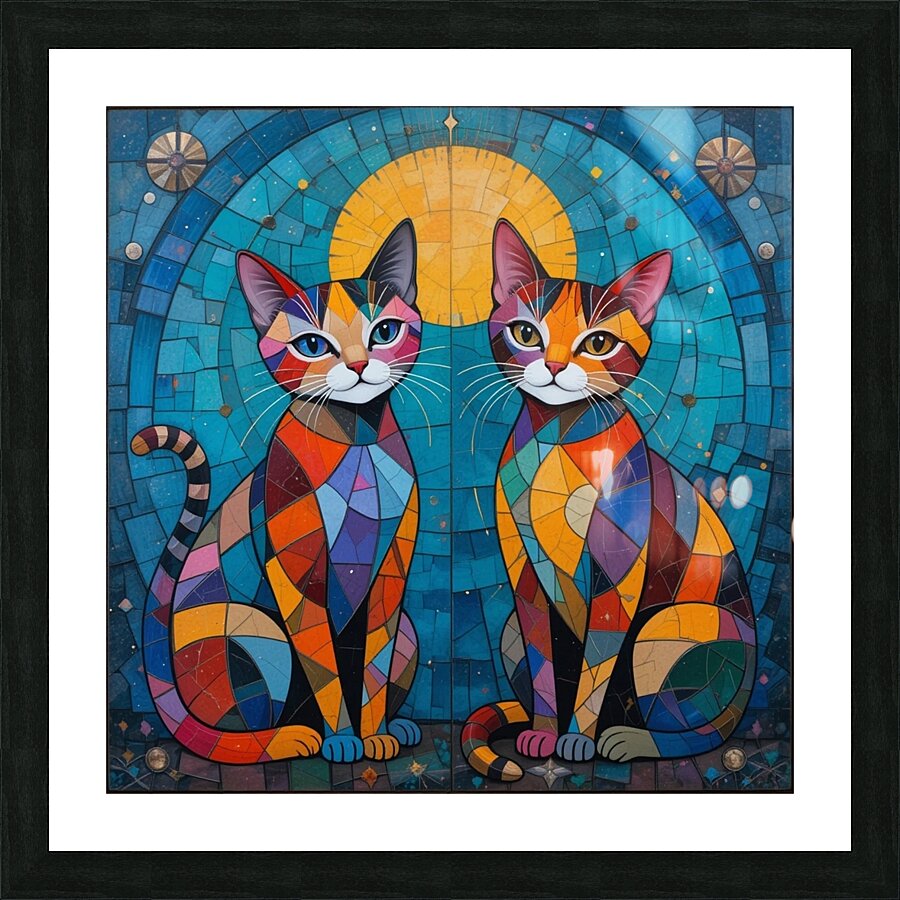 Felin Mosaique Picture Frame print