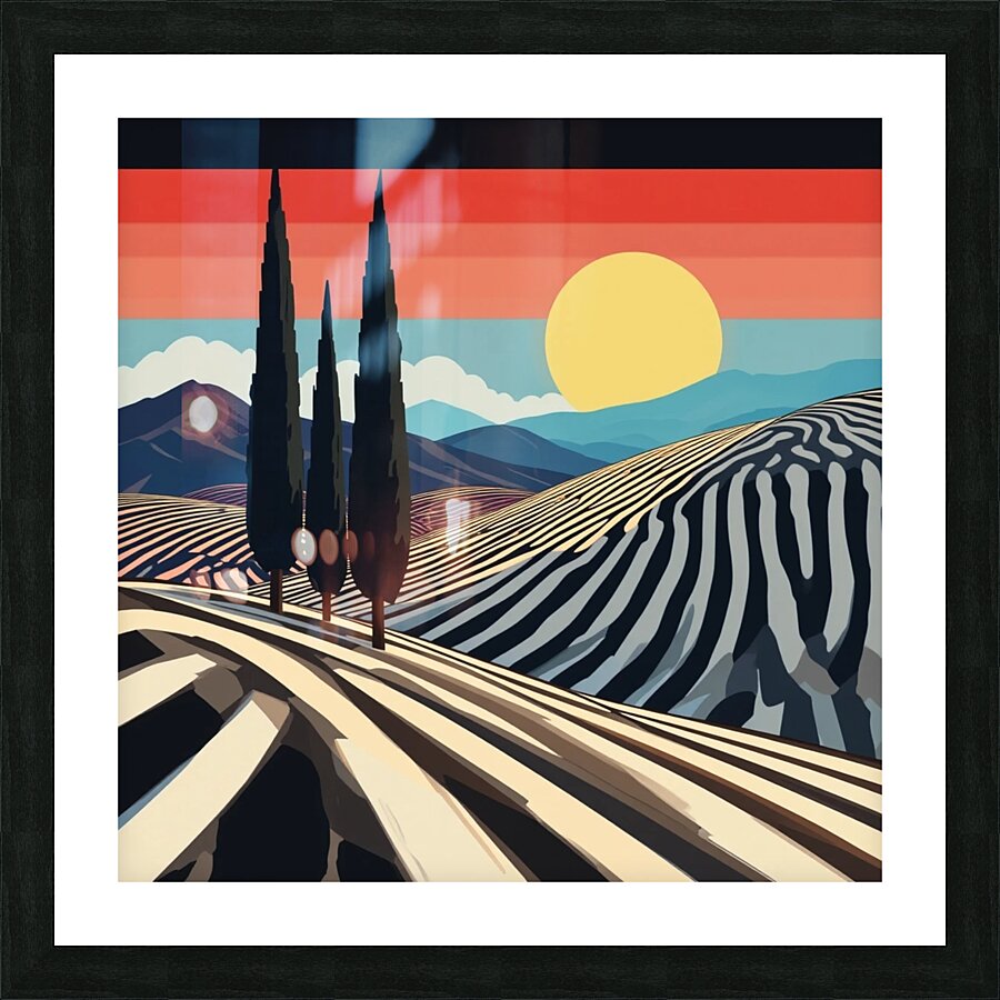 Surreale Sunset Picture Frame print
