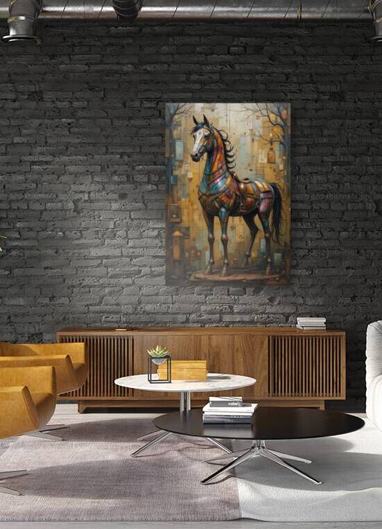 Le Cheval Mecano-Vitrail : Harmonie entre Art et Ingenierie by Shards of Art