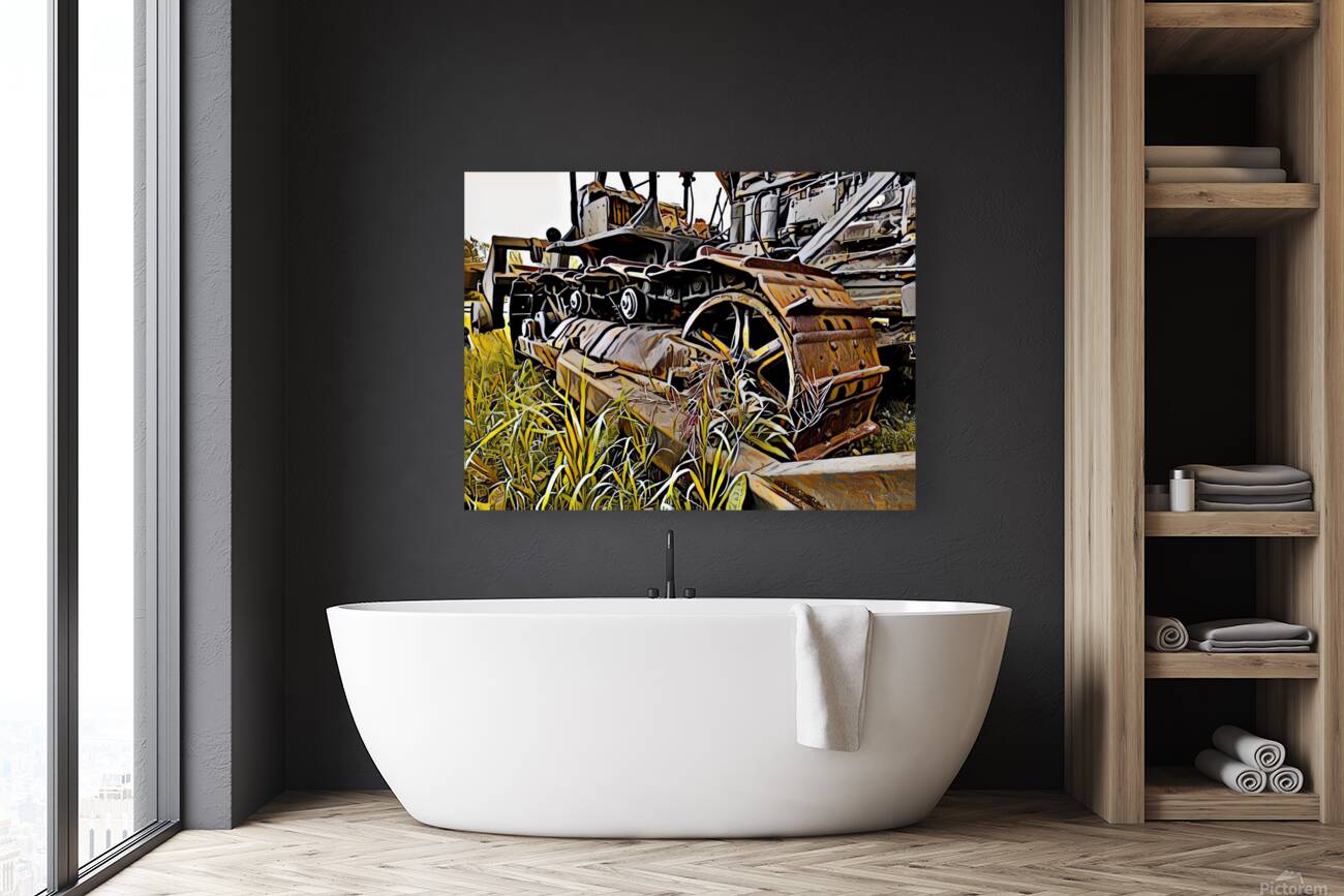 Tractor Cartoon Design Reproduction