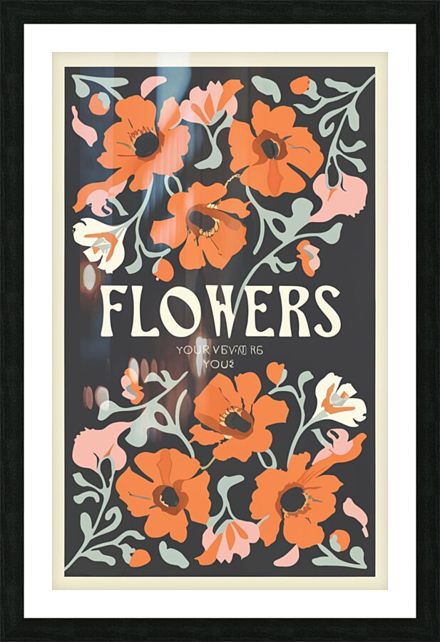 flowers Picture Frame print