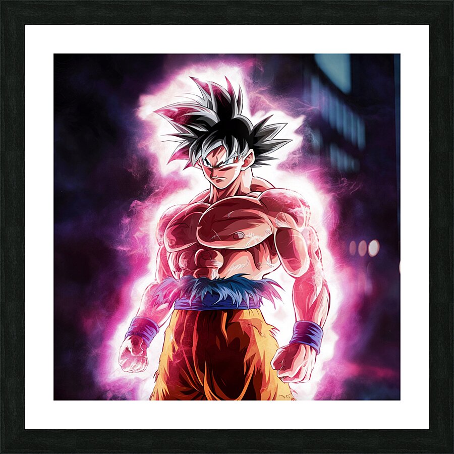 dramatic shadows Goku Picture Frame print
