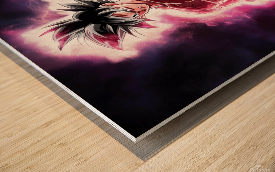 dramatic shadows Goku Wood print