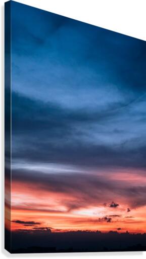 Blue Sky during Golden Hour Canvas Print