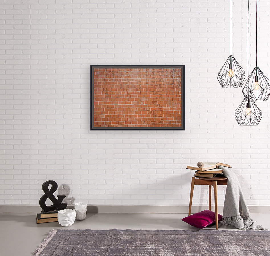 Brown Concrete Brick Wall Reproduction