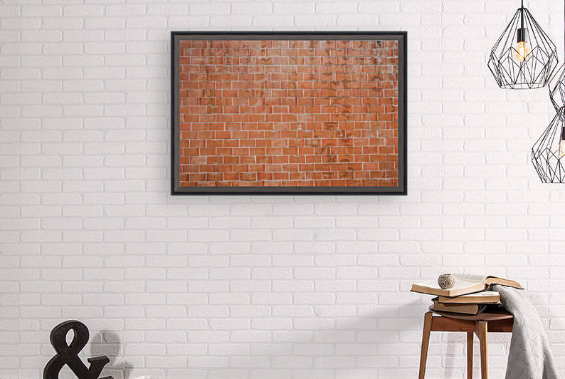Brown Concrete Brick Wall Reproduction