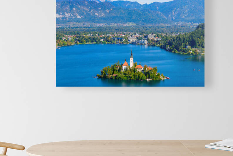 Bled Island and Lake Bled in Slovenia by Mo Wu
