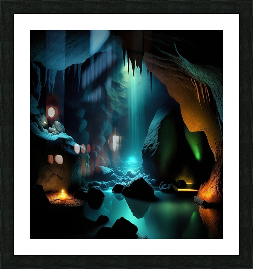 MYSTICAL CAVE Picture Frame print