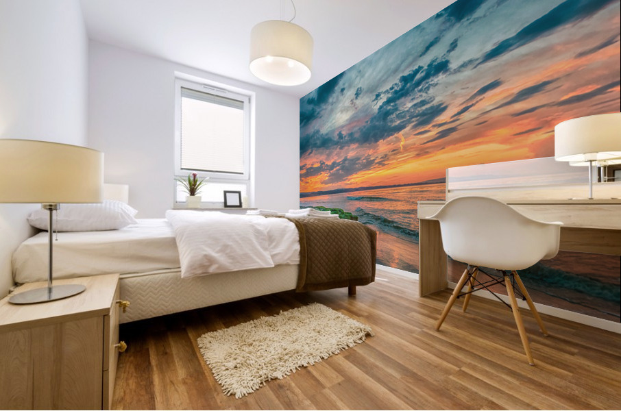 Hook Sunrise Pano Mural print