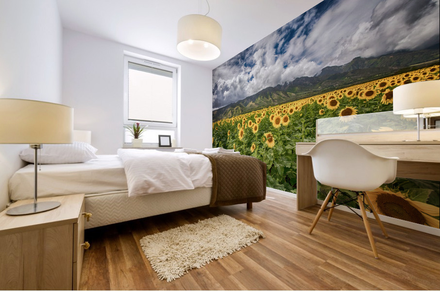 Sunflowers Maui Mural print