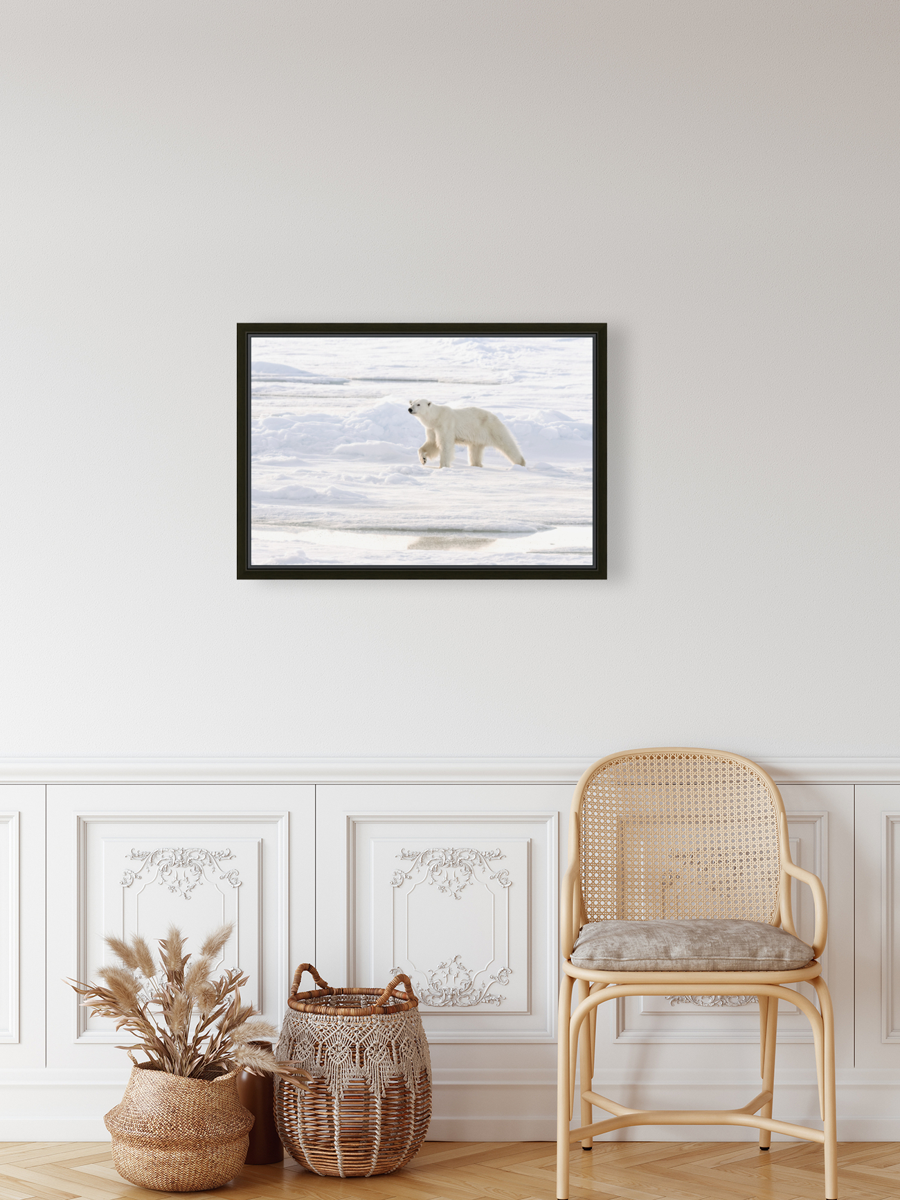 Polar Bear Ice Reflection Reproduction