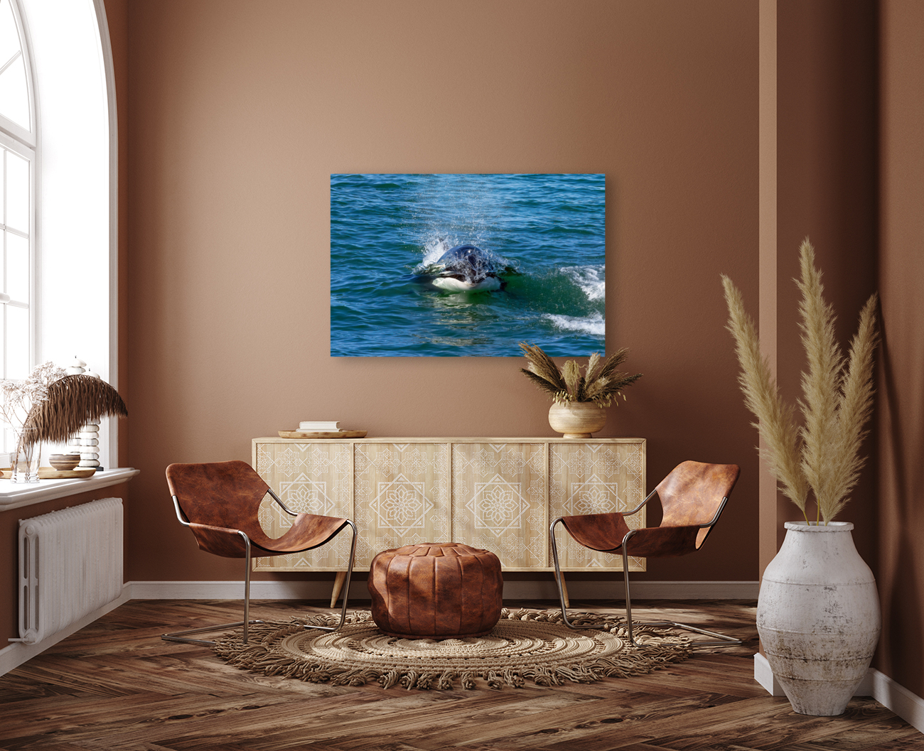 Orca Blowing Bubbles Reproduction