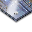 Cityscape from Inner city park at night Acrylic print