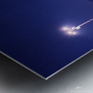 Empty parking lot covered with fresh snowfall Metal print