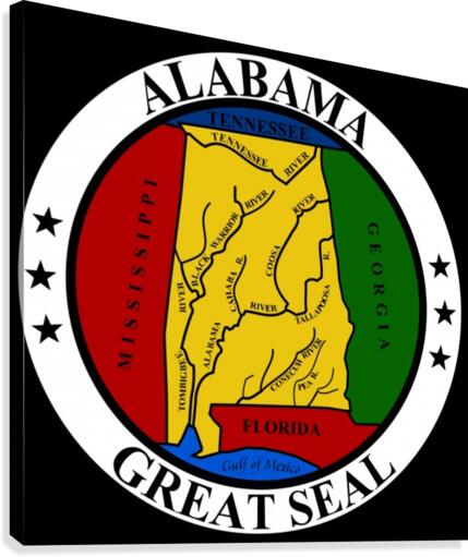 Alabama State Seal Canvas Print
