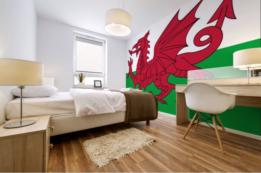 Wales Flag Mural print