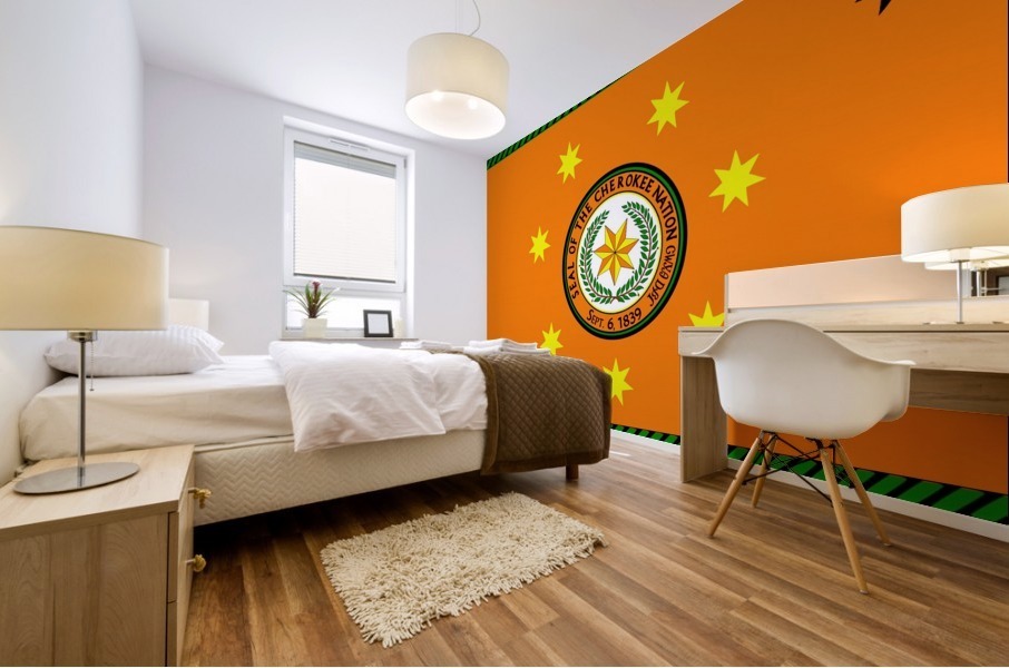 Cherokee Nation Flag Mural print