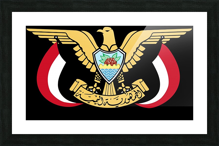 Yemen Emblem Picture Frame print