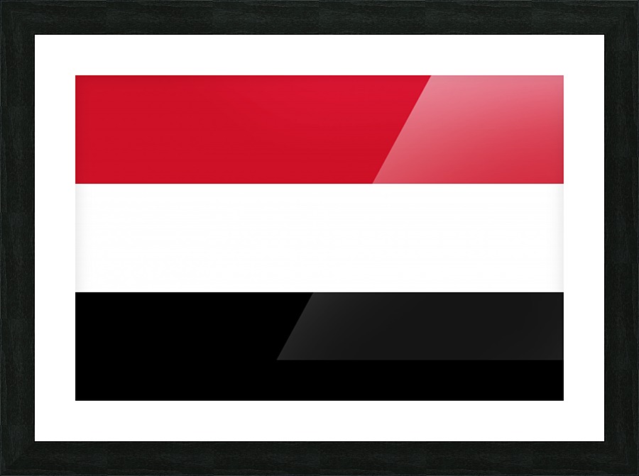 Yemen Flag Picture Frame print