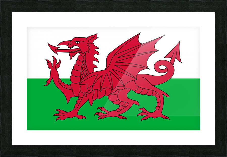 Wales Flag Picture Frame print