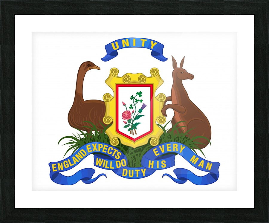 Australian Bowman Flag Picture Frame print